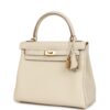 H-K-260401-3-03 Hermès Kelly Retourne 25 Craie Togo Gold Hardware