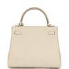 H-K-260401-3-05 Hermès Kelly Retourne 25 Craie Togo Gold Hardware