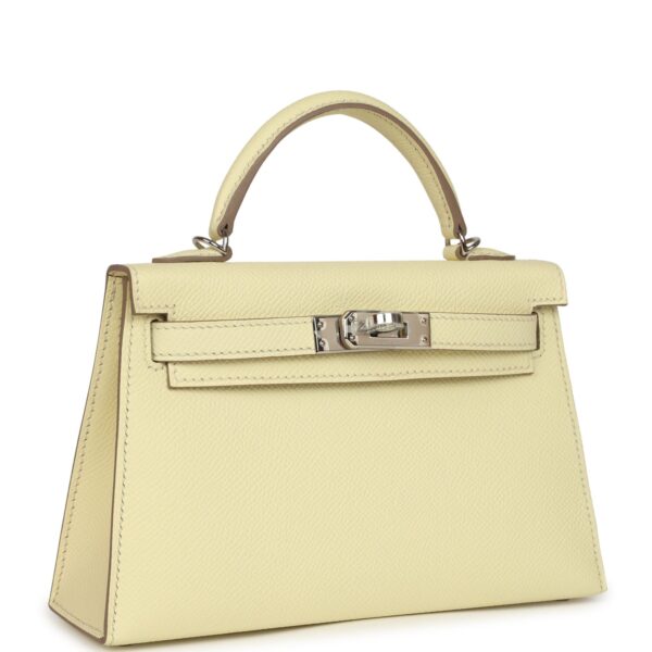H-K-260406-2-02 Hermès Kelly Sellier 20 Jaune Milton Epsom Palladium Hardware