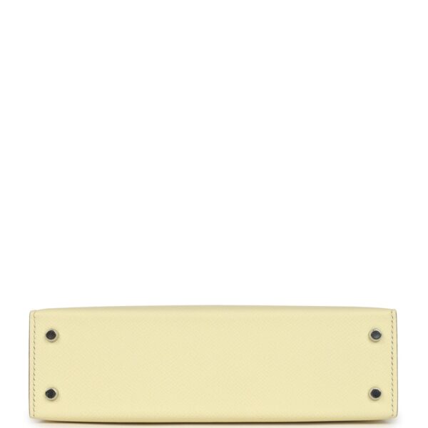 H-K-260406-2-06 Hermès Kelly Sellier 20 Jaune Milton Epsom Palladium Hardware