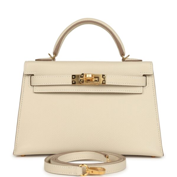 Hermès Kelly Sellier 20 Craie Epsom Gold Hardware