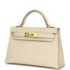 Hermès Kelly Sellier 20 Craie Epsom Gold Hardware