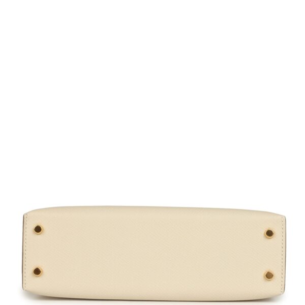 Hermès Kelly Sellier 20 Craie Epsom Gold Hardware