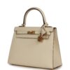 H-K-260630-8-03 Hermès Kelly Sellier 25 Nata Epsom Gold Hardware