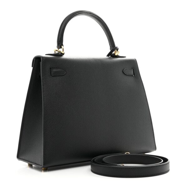 Hermès Epsom Kelly Sellier 25 Black