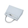 Hermes Kelly Sellier 28 Bag Blue Brume Epsom Leather with Palladium Hardware