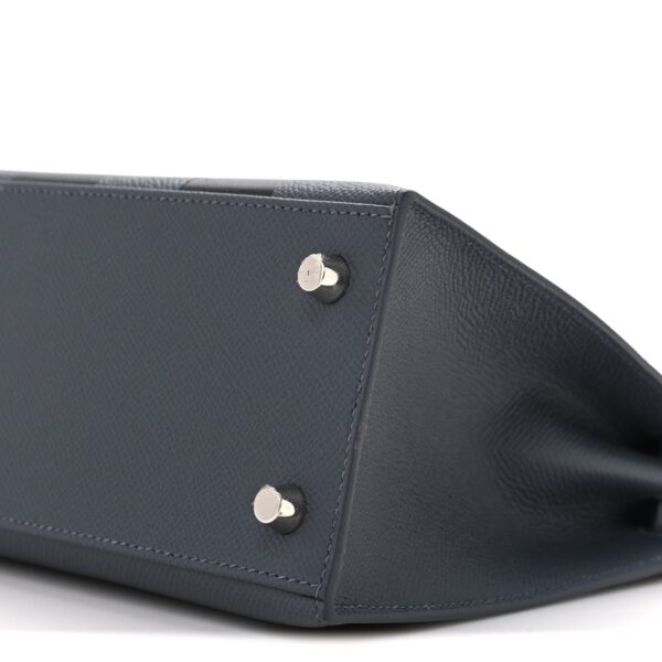 Epsom Tadelakt Chevre Mysore Casaque Etoilee Kelly Sellier 25 Ardoise Black Vert Peppermint