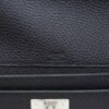 Hermes Kelly Depeches 25 Pouch Bag Blue Ocean Togo Leather with Palladium Hardware