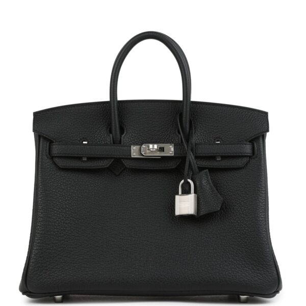 H-B-250721-3-01 Hermès Birkin 25 Black Togo Brushed Palladium Hardware