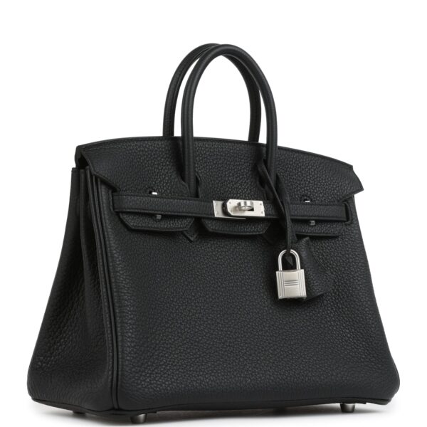 H-B-250721-3-02 Hermès Birkin 25 Black Togo Brushed Palladium Hardware