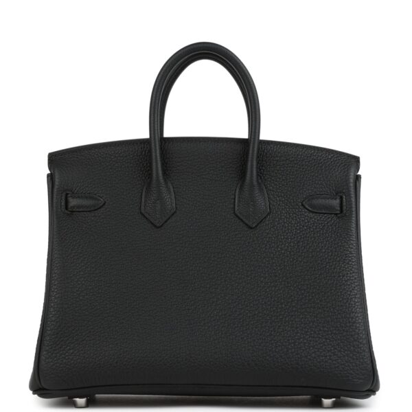 H-B-250721-3-04 Hermès Birkin 25 Black Togo Brushed Palladium Hardware