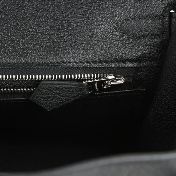 H-B-250721-3-10 Hermès Birkin 25 Black Togo Brushed Palladium Hardware