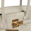 Pre-owned Hermès Birkin 30 Beton Matte Alligator Gold Hardware