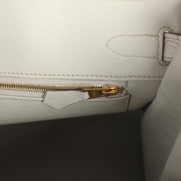 Pre-owned Hermès Birkin 30 Beton Matte Alligator Gold Hardware