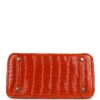Hermès Birkin 30 Orange Shiny Porosus Crocodile Palladium Hardware