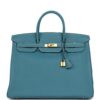 Hermès Birkin 40 Blue Jean Togo Gold Hardware