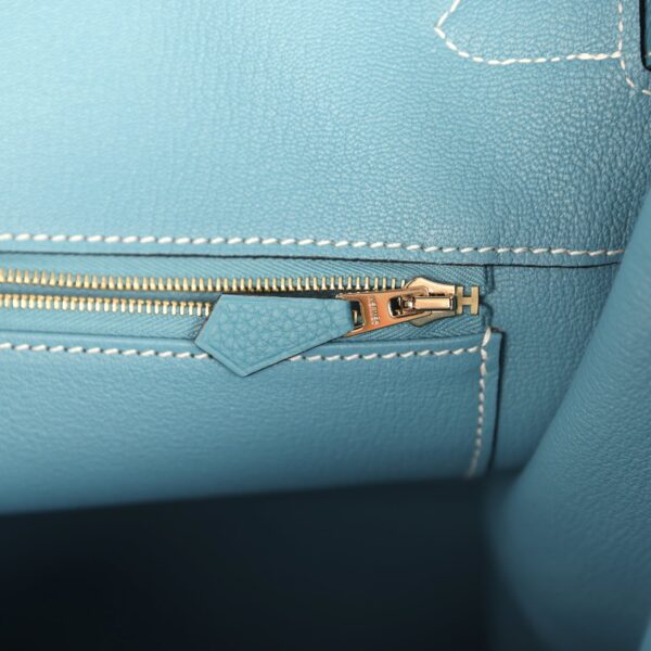 Hermès Birkin 40 Blue Jean Togo Gold Hardware