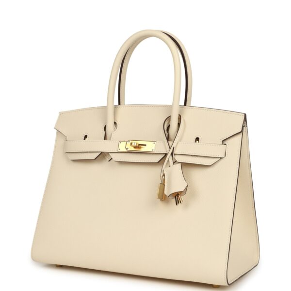 Hermès Birkin Sellier 30 Nata Epsom Gold Hardware