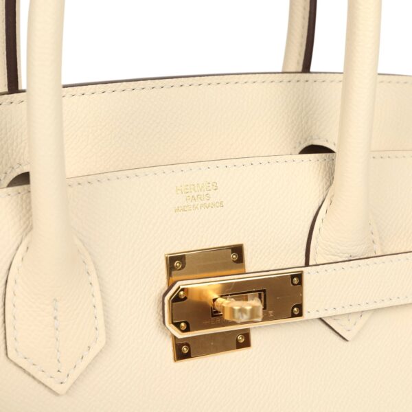 Hermès Birkin Sellier 30 Nata Epsom Gold Hardware