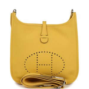 H-E-240412-1-01 Hermès Evelyne III PM Sun Clemence Palladium Hardware
