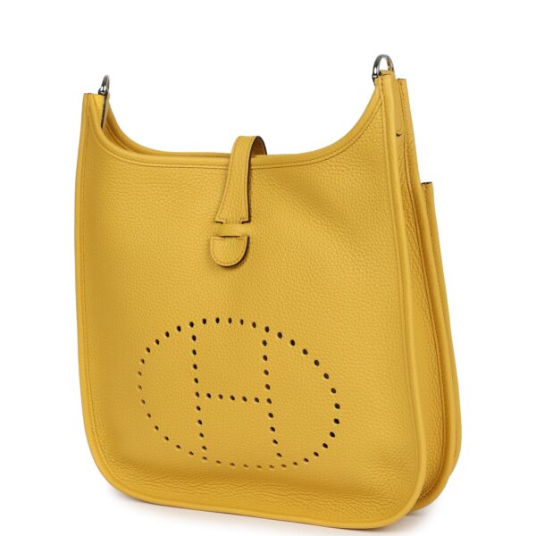H-E-240412-1-03 Hermès Evelyne III PM Sun Clemence Palladium Hardware