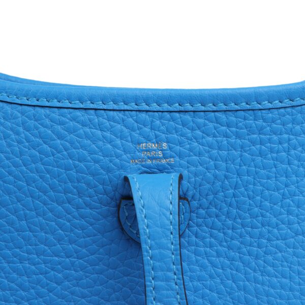 Hermès Evelyne TPM New Bleu Hydra Clemence Gold Hardware