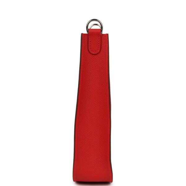 H-E-250731-3-04 Hermès Evelyne Sellier TPM Rouge Radieux Epsom Palladium Hardware