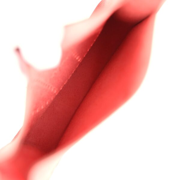 H-E-250731-3-08 Hermès Evelyne Sellier TPM Rouge Radieux Epsom Palladium Hardware