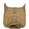 H-E-250910-2-01 Hermes Evelyne III PM Poussiere Clemence Palladium Hardware