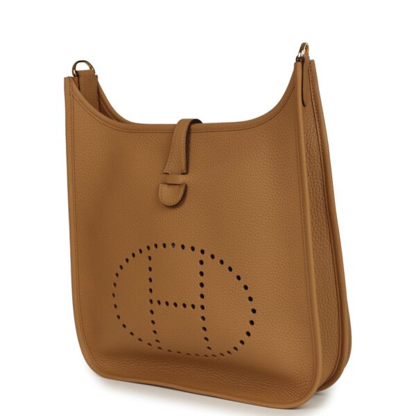 Hermès Evelyne III PM Biscuit Clemence Gold Hardware