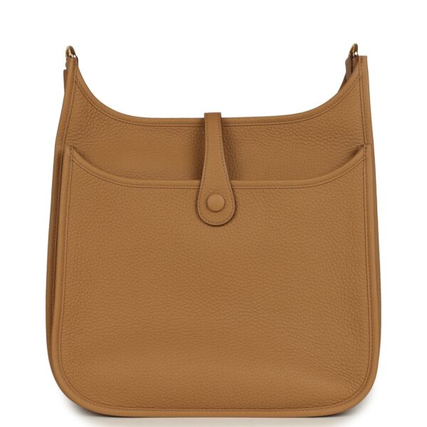 Hermès Evelyne III PM Biscuit Clemence Gold Hardware