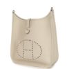 H-E-260217-1-03 Hermès Evelyne III PM Craie Clemence Palladium Hardware