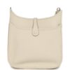 H-E-260217-1-05 Hermès Evelyne III PM Craie Clemence Palladium Hardware