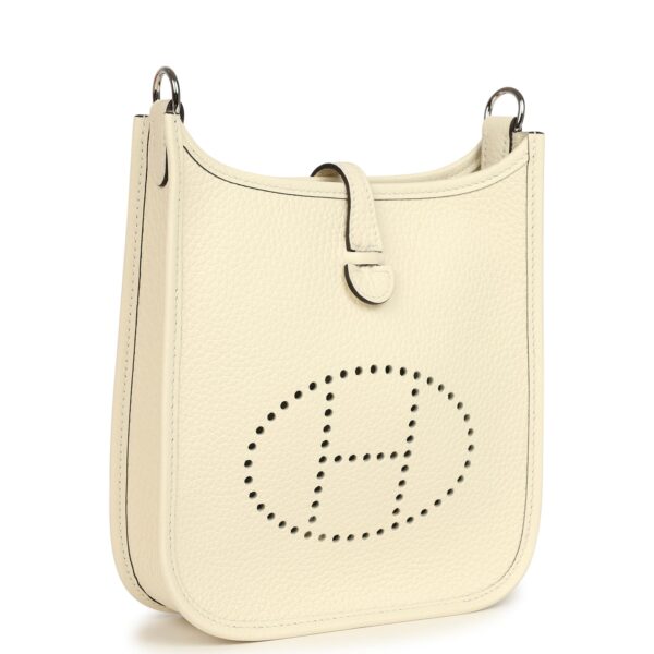 Hermès Evelyne TPM Cream Clemence Palladium Hardware