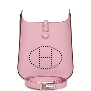 H-E-260304-2-01 Hermès Evelyne Sellier TPM Mauve Sylvestre Epsom Palladium Hardware