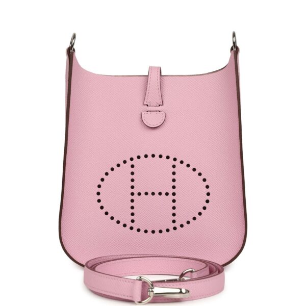 Hermès Evelyne Sellier TPM Mauve Sylvestre Epsom Palladium Hardware
