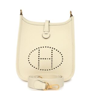 H-E-260331-4-01 Hermès Evelyne TPM Cream Clemence Gold Hardware
