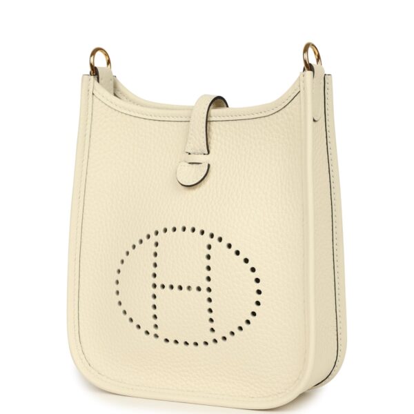 H-E-260331-4-03 Hermès Evelyne TPM Cream Clemence Gold Hardware