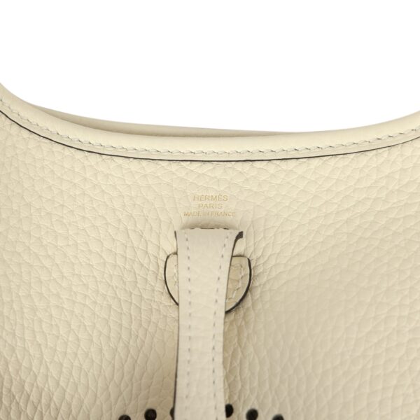 H-E-260331-4-07 Hermès Evelyne TPM Cream Clemence Gold Hardware