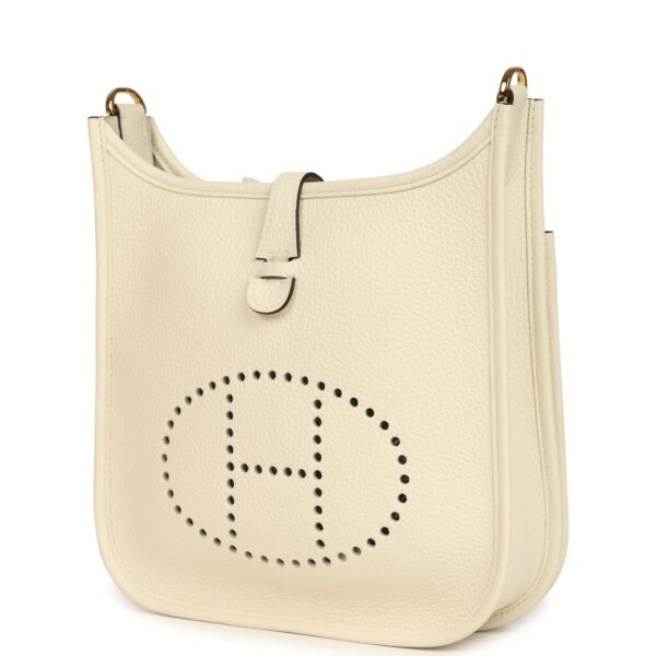 Hermès Evelyne 23 Cream Clemence Gold Hardware