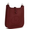 H-E-260417-2-02 Hermès Evelyne TPM Rouge H Clemence Palladium Hardware