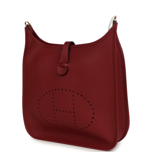 H-E-260601-3-03 Hermès Evelyne III PM Rouge H Clemence Gold Hardware