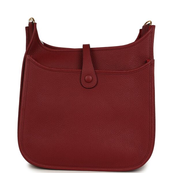 H-E-260601-3-05 Hermès Evelyne III PM Rouge H Clemence Gold Hardware