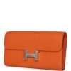 H-FBSLG-251106-6-03 Hermès Constance Wallet Togo Orange Epsom Palladium Hardware