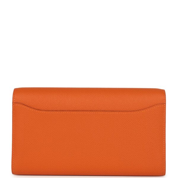 H-FBSLG-251106-6-04 Hermès Constance Wallet Togo Orange Epsom Palladium Hardware