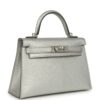 Hermès Kelly Sellier 20 Argent Chevre Chamkilight Palladium Hardware