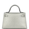 Hermès Kelly Sellier 20 Argent Chevre Chamkilight Palladium Hardware