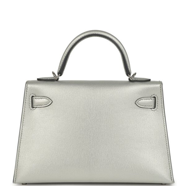 Hermès Kelly Sellier 20 Argent Chevre Chamkilight Palladium Hardware