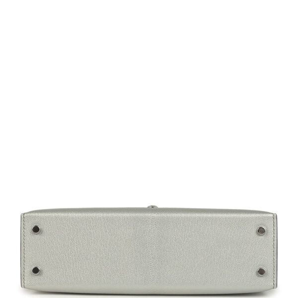 Hermès Kelly Sellier 20 Argent Chevre Chamkilight Palladium Hardware