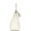 Hermès Kelly Retourne 25 Creme Chantilly Matte Crocodile Palladium Hardware